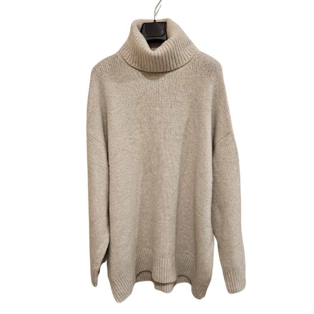 Zara Knit Turtleneck Sweater Women’s S Gray Relaxed Fit
